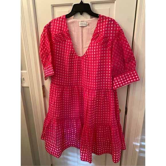 TANYA TAYLOR Cayla Grid Mini Dress - Picture 3 of 7